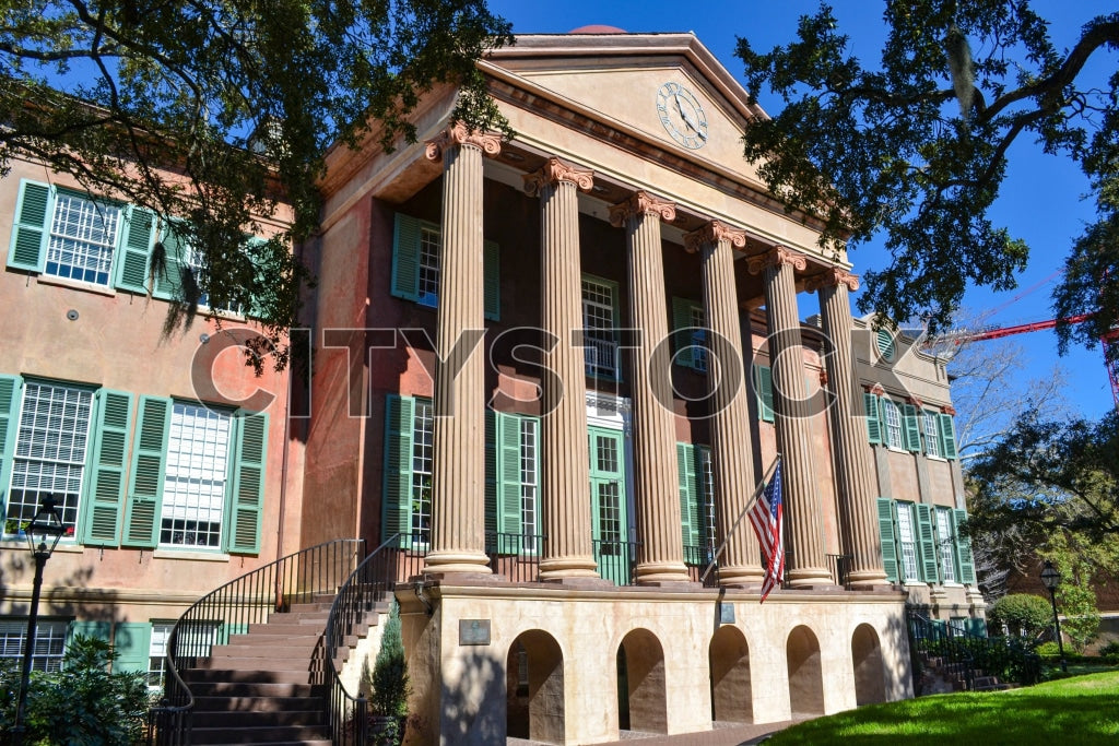 Historic Charleston Courthouse with Greek Revival Architecture